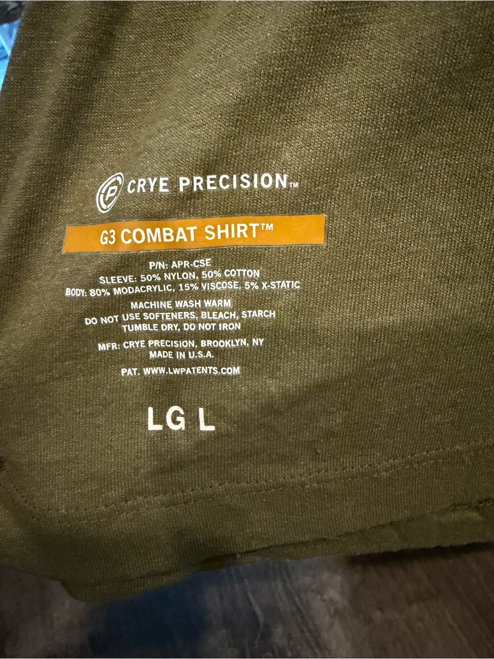Crye Precision G3 Combat Shirt Large Long - Picture 3 of 3